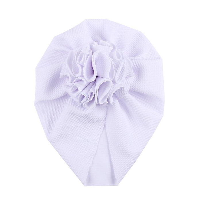 Baby Flower Turban Headwraps Caps Elastic Hair Accessories Bow For Baby Girls