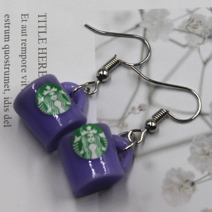 Fashion Creative Simulation of Mineral Water Bottles Earrings Cute Handmade Earrings Womens Jewelry