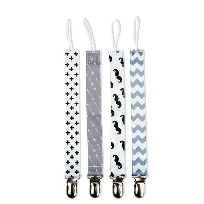 4PCS/SET Infant Pacifier Clips Holder Clip Nursing Teether Clip Nipple Holder Baby Pacifier Clip Soother Holder for Pacifier for Kids and Baby