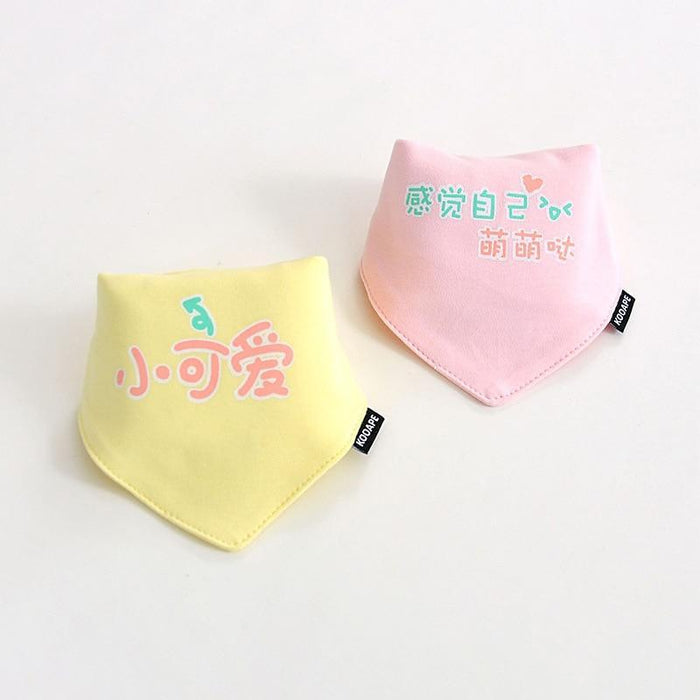 2 Pcs Baby Bibs Bandana Cotton Double Layers Drool Bib For Boys And Girls Triangle Bibs Infant Towel