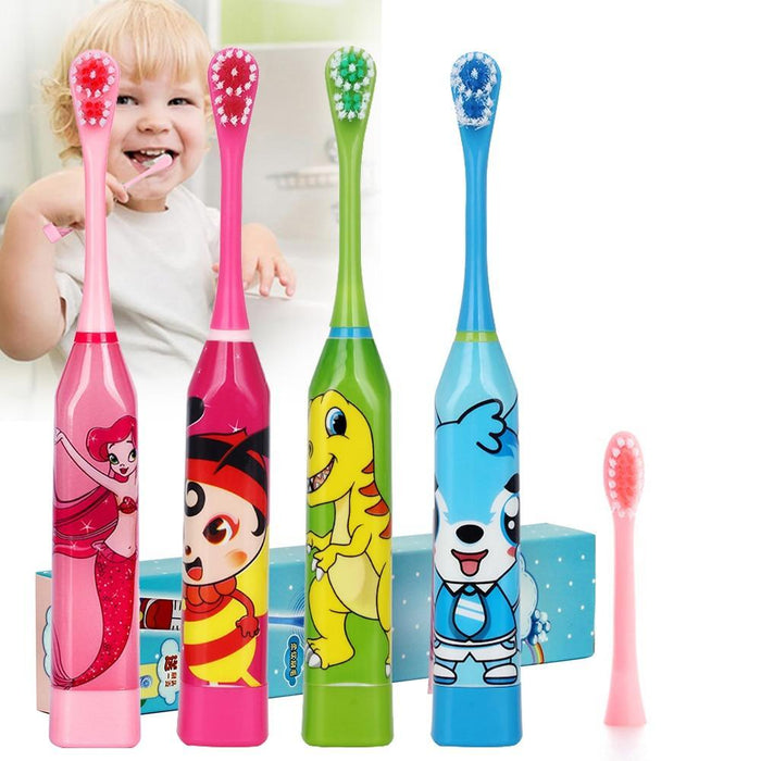 Cartoon Children Electric Toothbrush Double-sided  Heads Electric Teethbrush Or Replacement Brush Perfect Electric Brush For Kids