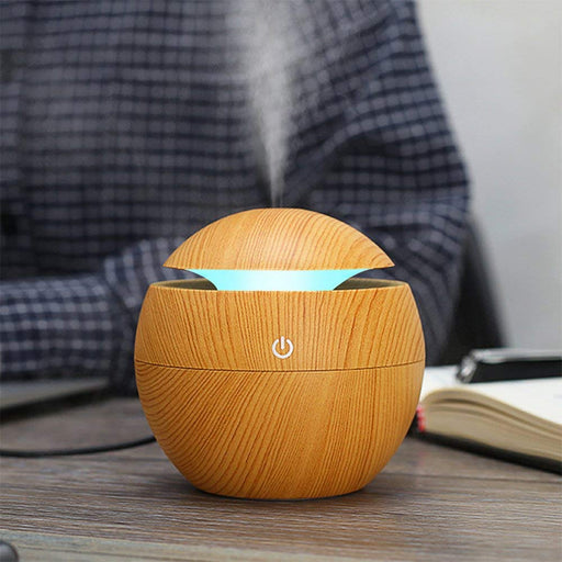 130ML USB Aroma Diffuser  Ultrasonic Cool Mist Humidifier Air  7 Color Change LED Night Light For Office Home