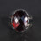 Luxury Epic Popular Real Pure 925 Sterling Silver Rings With Red Color Zircon Diamond Stone Wedding Rings For Men