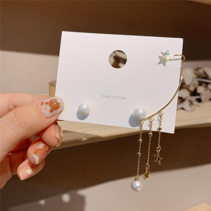 Luxury Elegant Crytal Angel wings Rhinestone Hanging Dangle Exaggerated Fashion Stud Earrings With Elegant Anti-allergy Design For Ladies and Women In New Trend Popular Style