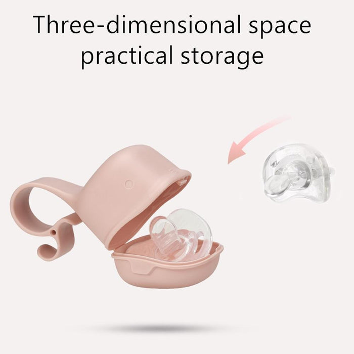 Portable Baby Pacifier Box Dustproof Cute Shark-Shaped Pacifier Snack Travel Storage Box Safe Case for Baby Pacifier