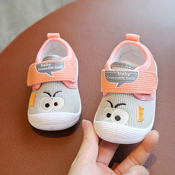 Unisex Infant First Walkers Shoes With Funny Big Eyes Pattern Baby Boy Casual Toddler Girl Non-slip Shoe