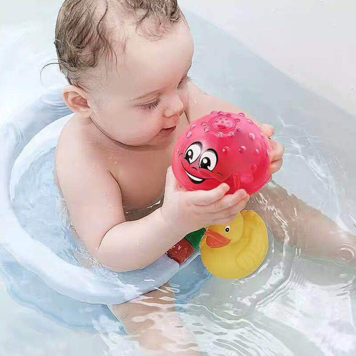 Cool Bath Toys Spray Water Light Rotate with Shower Pool , Toddler Swimming Party Bathroom LED Light With Music for Kids