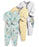 3Pcs Baby unisex Rompers  Long Sleeve Sleep suit Cartoon Jumpsuit Baby Pajamas Stes For Kids Between 0-12Months