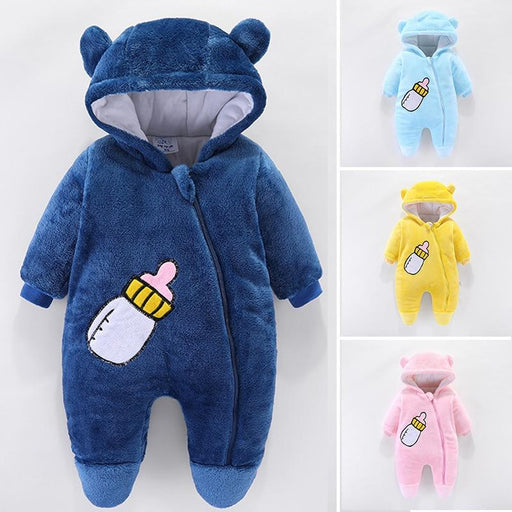 Modern Interesting Designer Winter Baby Costume Overalls For Baby Girls and for Newborn Clothes In Modern Style