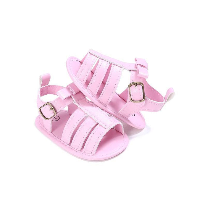 Baby Summer Newborn 0-18M Infant Baby Girls Boys Shoes Solid Non-slip Party Bow PU Leather Breathable Toddler Shoes