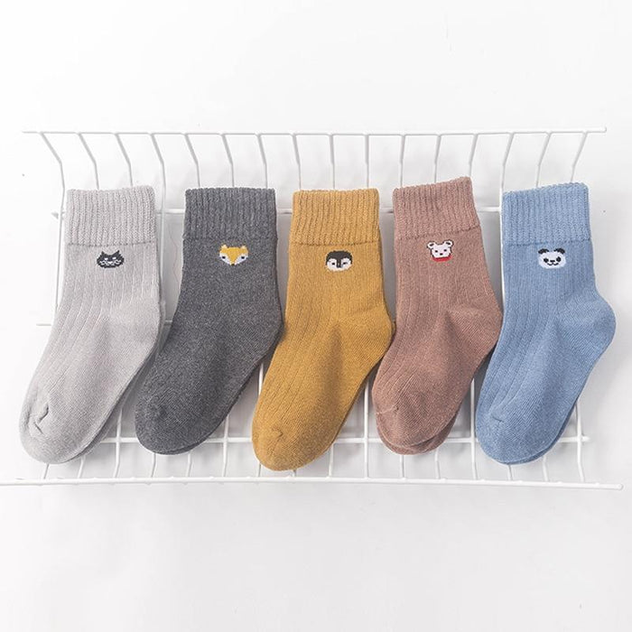 5 Pairs Infant Cotton Mesh Cute Newborn Casual Socks For Boys Girls Durable Comfortable Sock