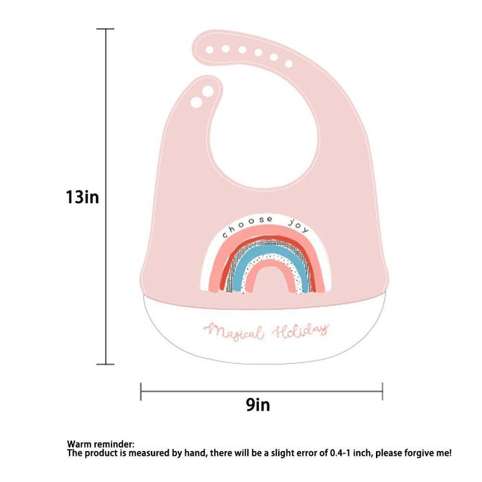 Bib Waterproof Silicone Feeding Saliva Towel Newborn  Adjustable Bur Cloth Turban Disposable Cartoon with Elegant Deisgn For Baby and Kids