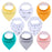 8PCS/SET Pack Baby Bandana Organic Absorbent Soft Cotton Drool Bibsfor Teething And Feeding Bib For Baby and Kids Feeding