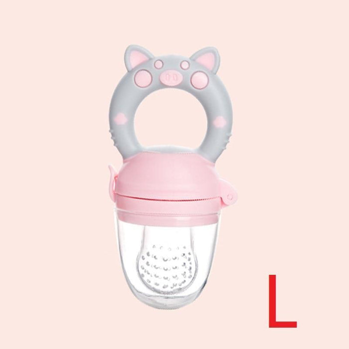 Silicone Baby Pacifier Feeder Cartoon Animal Infant Nipple Holder Newborn Fruit pacifier Tetine Silicona Nipple Bit