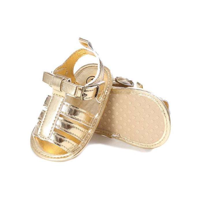 Baby Summer Newborn 0-18M Infant Baby Girls Boys Shoes Solid Non-slip Party Bow PU Leather Breathable Toddler Shoes