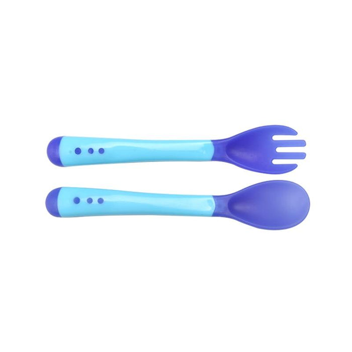 Unique Spoon and Fork Set For Newborn Baby Eating Training Easy To Hold for  Feeding Food Children Flatware Feeding Forks