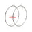 Big Circle Gold and Silver Luxury Woman 40mm 60mm 70mm 80mm Exaggerate Big Smooth Circle Hoop Earrings In Elegant Style