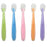 Silicone Baby Soft Soup Spoon Healthy Infant Sucker Candy Color Kitchen Cooking Spoon Rice Spoon Children Dishes Tableware for Kids