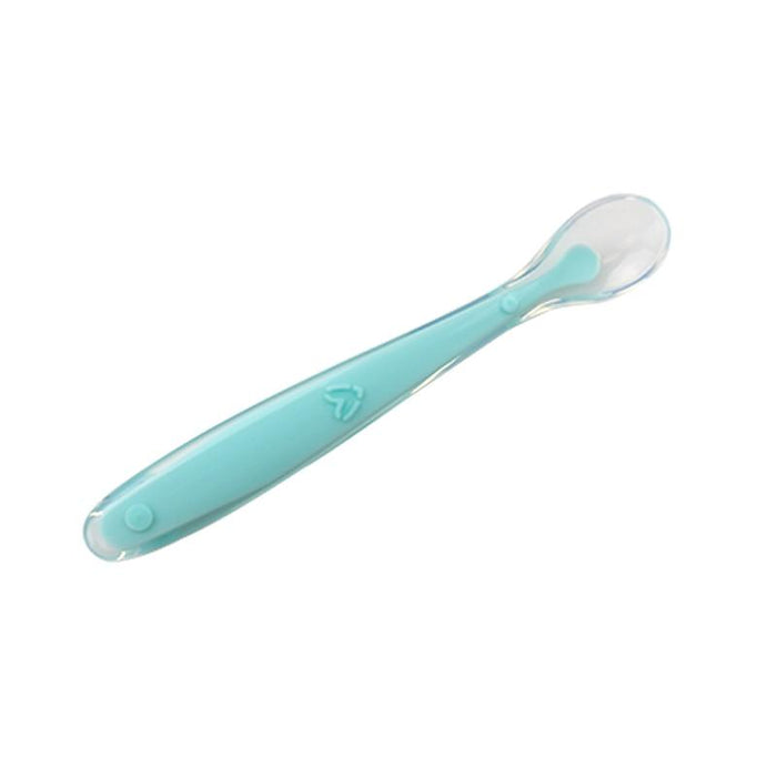 Baby Soft Silicone Spoon Candy Color Temperature Sensing Spoon Children Food Baby Feeding Tools Unique Design Perfect Gift