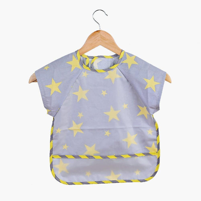 Baby Bibs Cotton Cartoon Children Accessories Short Sleeve Eco Friendly Waterproof Washable Clothing Bib for Kids