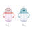 Suction Cups Milk Straw With Handles Training Feeding Bottle Silicone Drinking Wide Mouth Bottle for Kids and Baby