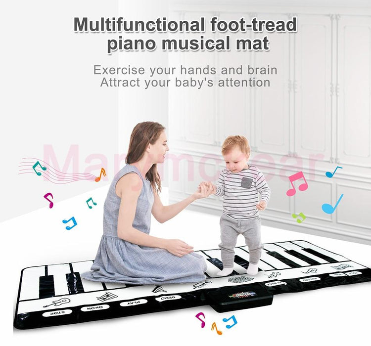 Electronic Musical Piano Mat Keyboard Baby Crawling Touch Play Game Carpet Mat Educational Musical Instrument Toy For Kids