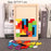 Colorful 3D Puzzle Wooden Tangram Math Toys Tetris Game Children Pre-school Magination Intellectual Educational Toy for Kids