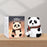 Night Light for Kids, 7-Color Silicone Big Eyes Panda Nursery Lights, USB Rechargeable LED Lamp for Girls and Boys Bedrooms