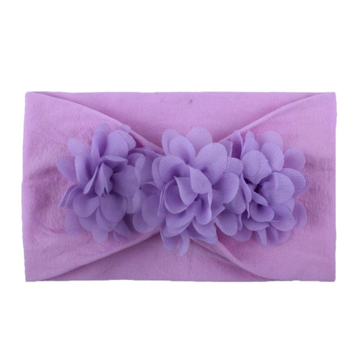 Handamde New Colorful Chiffon Flower Headband for Newborn Baby Toddler Ribbon Elastic Baby Headdress Kids Hair Band Girl Bow Knot Styling