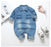 Modern Baby Newborn Jeans Style Romper and Jumpsuit Cartoon Jumpsuit Baby Boy Clothes