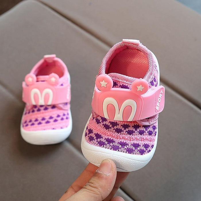 Unisex Infant First Walkers Shoes With Funny Big Eyes Pattern Baby Boy Casual Toddler Girl Non-slip Shoe