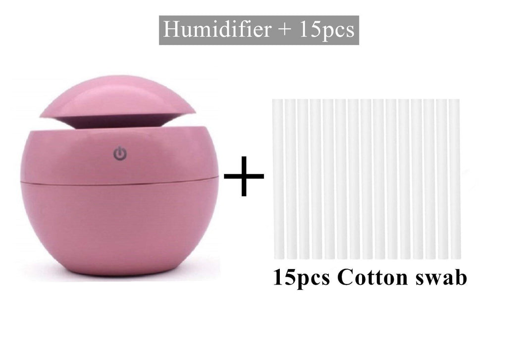 Ultrasonic Air Humidifier Wood Essential Aroma Oil Diffuser With LED Light Electric Aromatherapy Mist Maker