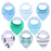 8PCS/SET Pack Baby Bandana Organic Absorbent Soft Cotton Drool Bibsfor Teething And Feeding Bib For Baby and Kids Feeding