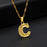 Modern NEW Luxury Shiny Tiny Gold Initial Letter Necklace For Women and Man In Jewelry Hip Hop Retro Design