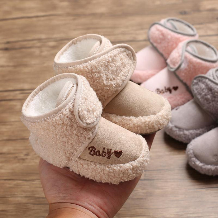 Newborn Soft Baby Boys Girls Toddler Shoes Comfortable Bottom Infant Shoes Warm Snow Boots