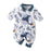 Long Sleeve Cartoon Star Print Romper Infant Elephant Pattern Jumpsuit Keep Warm Clothes For Girls And Boys Kids