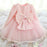 Luxury Designer Handmade Pink Dress for First Birthday Party Girl Baby Clothing Ball Toddler Girls Dress