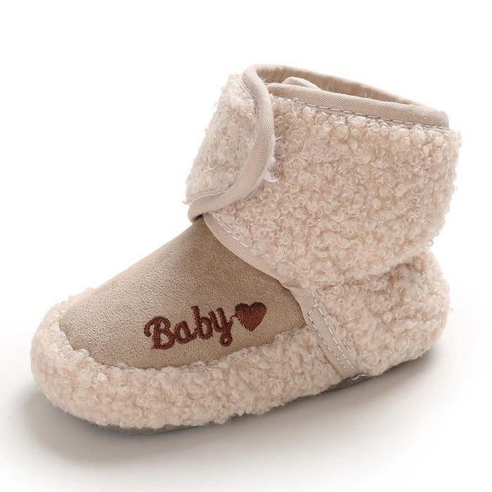 Newborn Soft Baby Boys Girls Toddler Shoes Comfortable Bottom Infant Shoes Warm Snow Boots