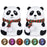 Night Light for Kids, 7-Color Silicone Big Eyes Panda Nursery Lights, USB Rechargeable LED Lamp for Girls and Boys Bedrooms