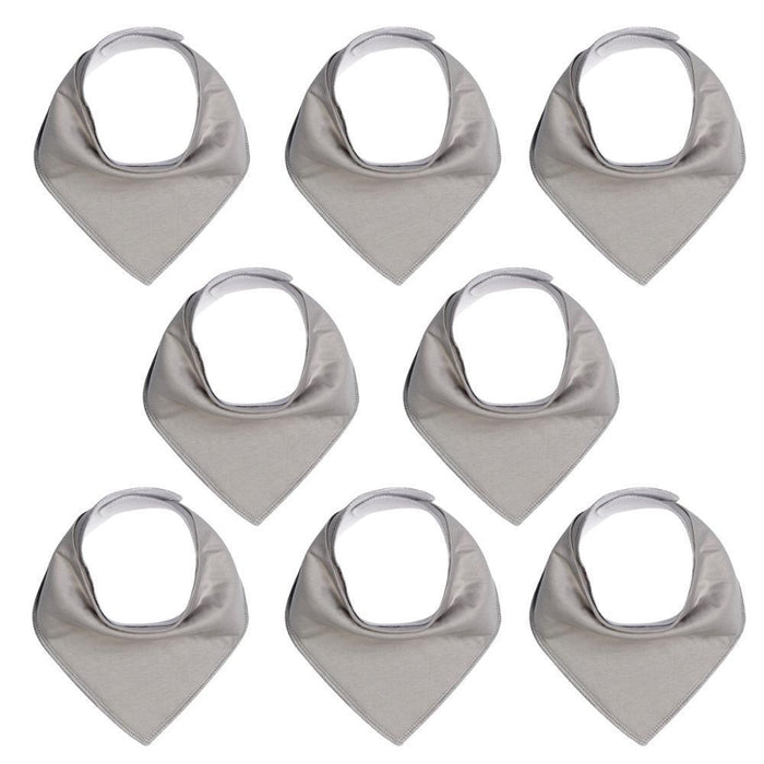 8PCS/SET Pack Baby Bandana Organic Absorbent Soft Cotton Drool Bibsfor Teething And Feeding Bib For Baby and Kids Feeding