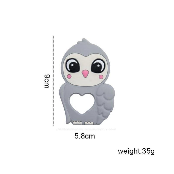 Silicone Baby Teether Toddler Toy,  Stroller Accessories For Pacifier Chain Owl Food Grade Toys Baby Teether