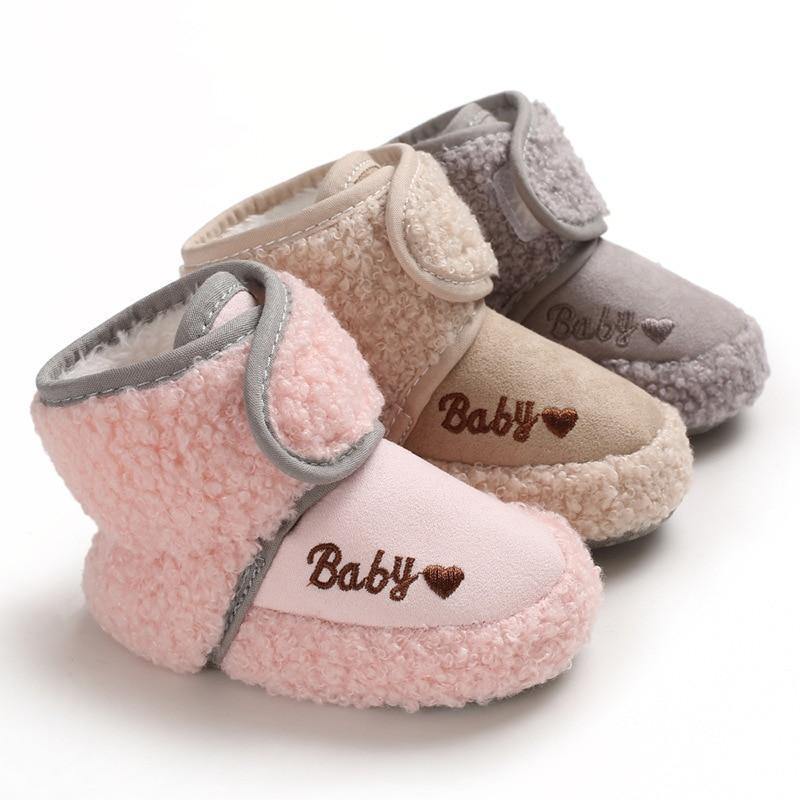 Newborn Soft Baby Boys Girls Toddler Shoes Comfortable Bottom Infant Shoes Warm Snow Boots