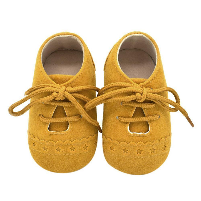 Newborn Baby Shoes Girls Boys Soft Warm Leather Prewalker Anti-slip Shoes Canvas Sports Sneakers Footwear Shoes