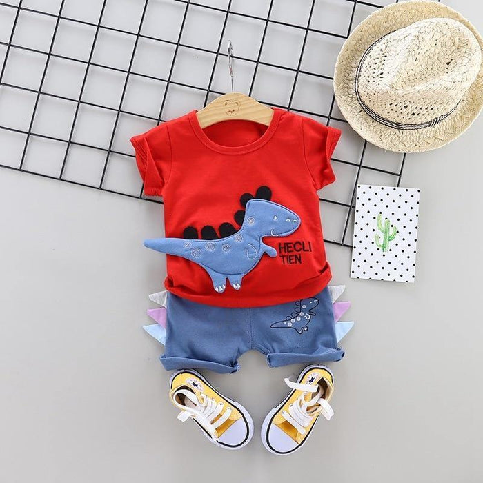 Fashion Infant  Clothing Set for Boys and Girls Cute Summer Casual Clothes Set  Top+Shorts Kids Clothes Summer Edition T shirt and Pants Set