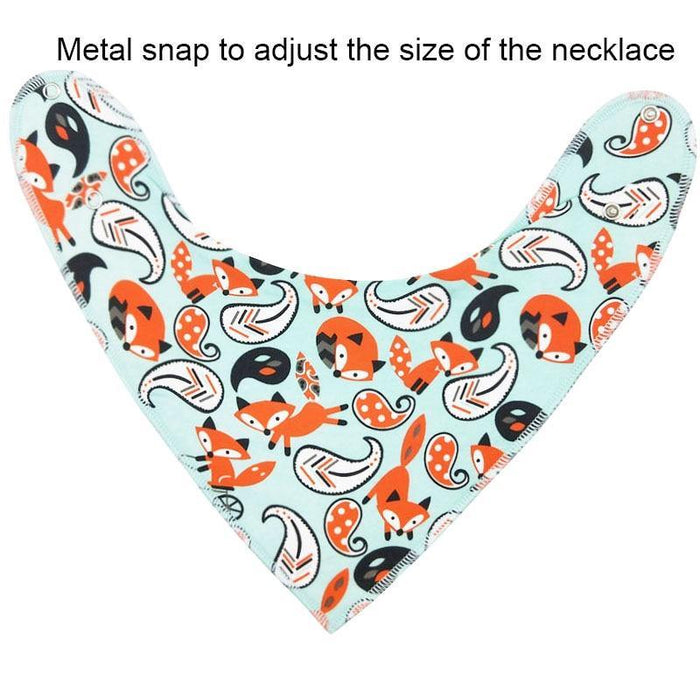 Baby Bibs Triangle scarf Cotton Cartoon Child Bandana Bib Dribble Bibs Newborn BIb for Kids