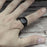 Great High Quality New Stainless Steel Elegant Black Men's Rings All-gloss Amazing Square Solid Titanium Classic Ring Luxury Wedding Engagement Jewelry