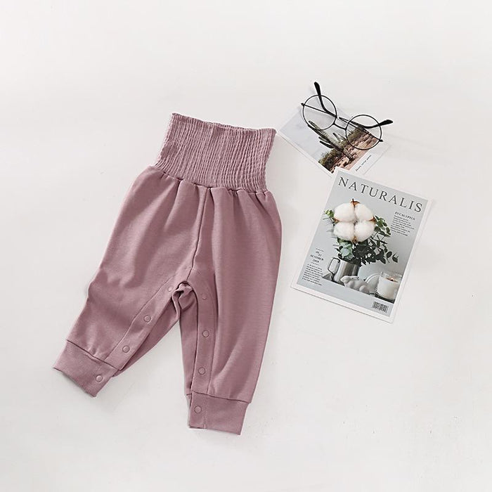 Modern New Newborn Pants For Four Seasons With High Waist Pants Baby 100% Cotton Soft Girl Pants And Baby Boy Trousers Pants 0-24M For Kids