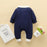 Luxury Newborn Romper Long Sleeve Jumpsuit Playsuit Little Boy for Infant Baby Boys In Elegant Gentlemen Style