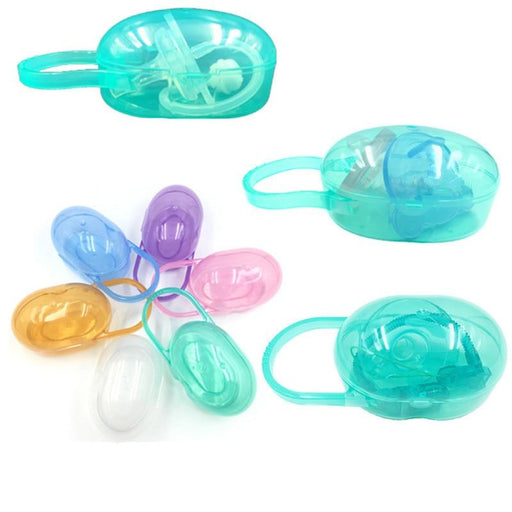 Color Pacifier Baby Solid Box Soother Container Holder Box Travel Storage Case Safe Holder Pacifier For Kids