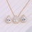 Modern Water Drop Cubic Zirconia Elegant Wedding Jewelry Sets Inlay Luxury Amazing Crystal Bridal Jewelry Set